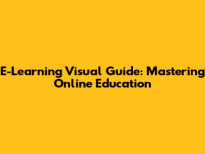 E-Learning Visual Guide: Mastering Online Education