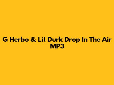 G Herbo & Lil Durk Drop 'In The Air' MP3