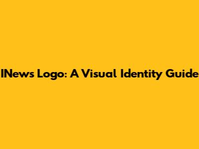 INews Logo: A Visual Identity Guide