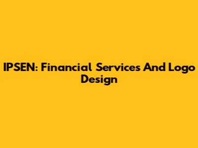 IPSEN: Financial Services And Logo Design