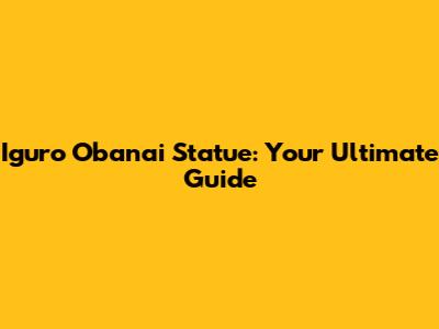 Iguro Obanai Statue: Your Ultimate Guide
