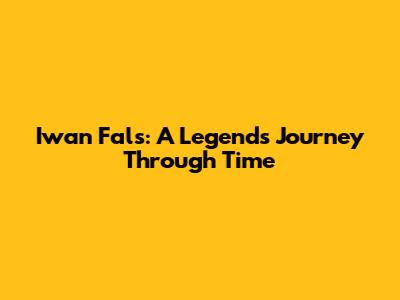 Iwan Fals: A Legend's Journey Through Time