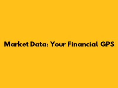 Market Data: Your Financial GPS