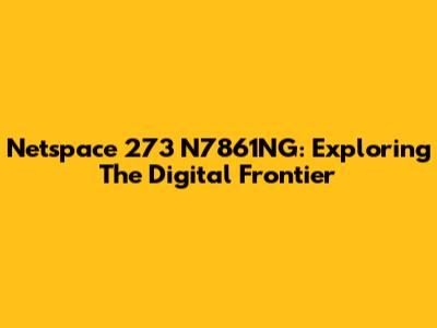 Netspace 273 N7861NG: Exploring The Digital Frontier
