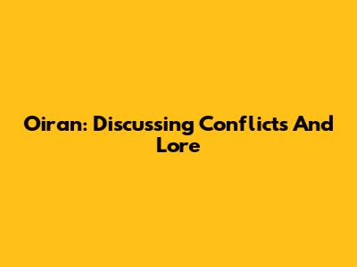 Oiran: Discussing Conflicts And Lore