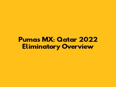 Pumas MX: Qatar 2022 Eliminatory Overview