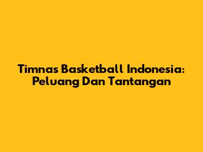 Timnas Basketball Indonesia: Peluang Dan Tantangan