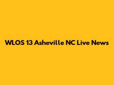WLOS 13 Asheville NC Live News